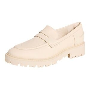 Schutz Christie Weekend Casual Loafers Eggshell Beige Size 8.5 Shoes EUC Slip On